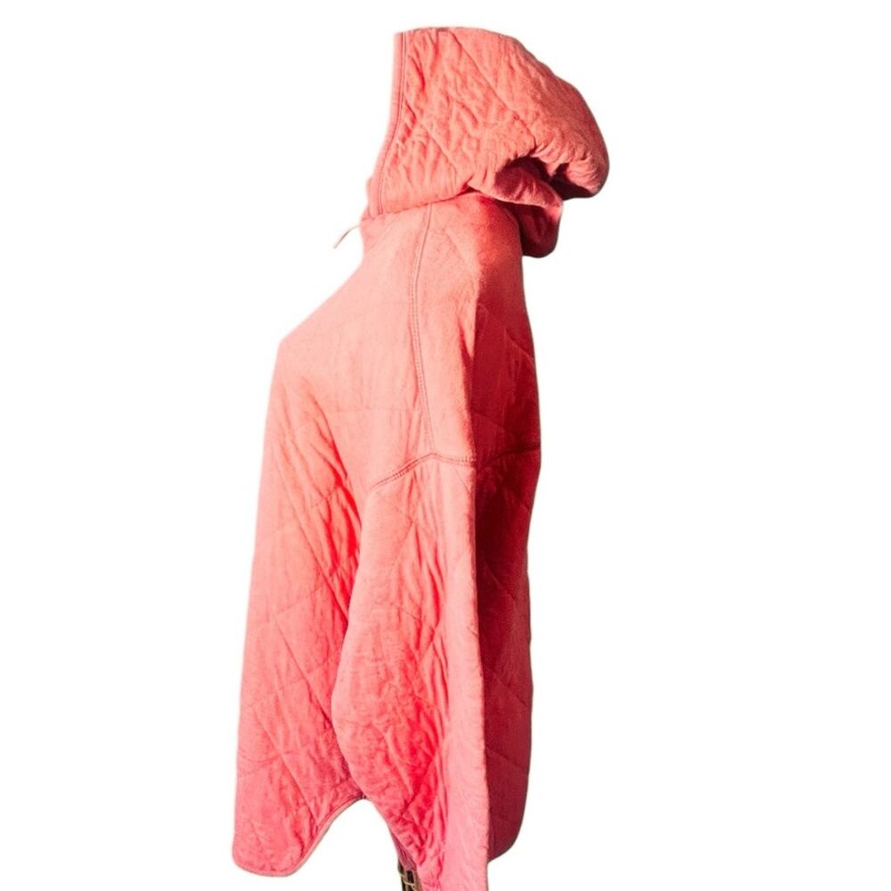 Old Navy Coral Pink Quilted Hoodie Size L - Picture 3 of 9